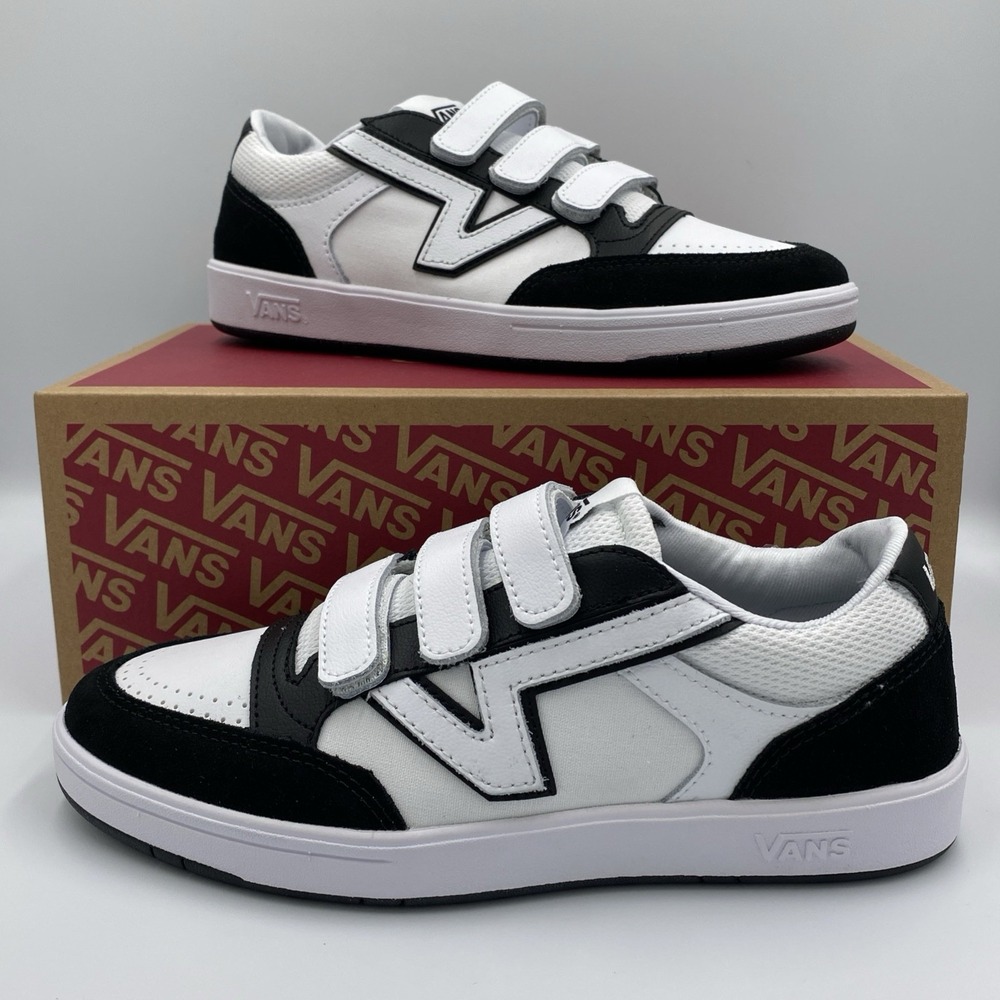 Vans Lowland CC V Shoes ComfyCush Men's Size 7 Black True White VN000CTH6BT NIB